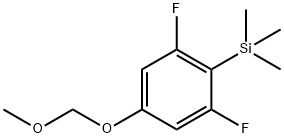 [2,6-difluoro-4-(methoxymethoxy)phenyl]-trimethylsilane Structure