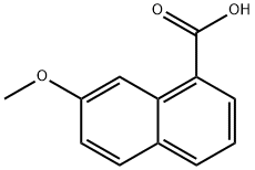 1-Naphthalenecarboxylicacid, 7-methoxy- 구조식 이미지