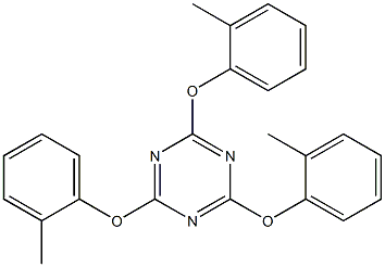 1,3,5-Triazine, 2,4,6-tris(2-methylphenoxy)- 구조식 이미지