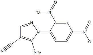 1H-Pyrazole-4-carbonitrile,5-amino-1-(2,4-dinitrophenyl)- Structure