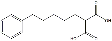 Propanedioicacid, 2-(5-phenylpentyl)- 구조식 이미지