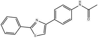 N-(4-(2-phenylthiazol-4-yl)phenyl)acetamide Structure