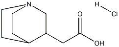 2-{1-azabicyclo[2.2.2]octan-3-yl}acetic acid hydrochloride 구조식 이미지