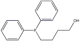 1-Butanol, 4-(diphenylphosphino)- Structure