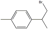 1-(1-bromopropan-2-yl)-4-methylbenzene 구조식 이미지