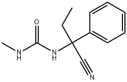 1-(1-cyano-1-phenylpropyl)-3-methylurea 구조식 이미지