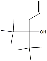 5-Hexen-3-ol, 3-(1,1-dimethylethyl)-2,2-dimethyl- 구조식 이미지