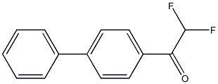 2,2-difluoro-1-(4-phenylphenyl)ethanone 구조식 이미지