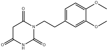 1-[2-(3,4-Dimethoxy-phenyl)-ethyl]-pyrimidine-2,4,6-trione Structure