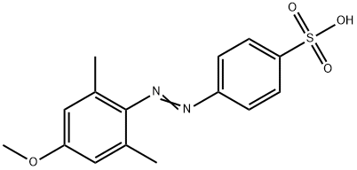 4-(4-Methoxy-2,6-dimethyl-phenylazo)-benzenesulfonic acid 구조식 이미지