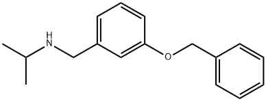{[3-(benzyloxy)phenyl]methyl}(propan-2-yl)amine Structure