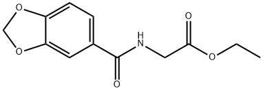 ethyl N-(1,3-benzodioxol-5-ylcarbonyl)glycinate 구조식 이미지