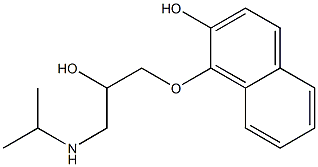 1-[2-hydroxy-3-(propan-2-ylamino)propoxy]naphthalen-2-ol Structure