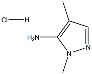 2,4-dimethylpyrazol-3-amine:hydrochloride Structure