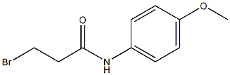 Propanamide,3-bromo-N-(4-methoxyphenyl)- Structure