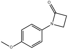 2-Azetidinone, 1-(4-methoxyphenyl)- 구조식 이미지