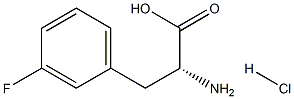 3-fluoro- D-Phenylalanine, hydrochloride 구조식 이미지