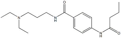 4-(butanoylamino)-N-[3-(diethylamino)propyl]benzamide Structure