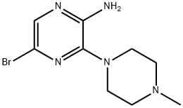 5-BROMO-3-(4-METHYLPIPERAZIN-1-YL)PYRAZIN-2-AMINE Structure