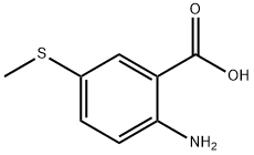 Benzoic acid, 2-amino-5-(methylthio)- Structure