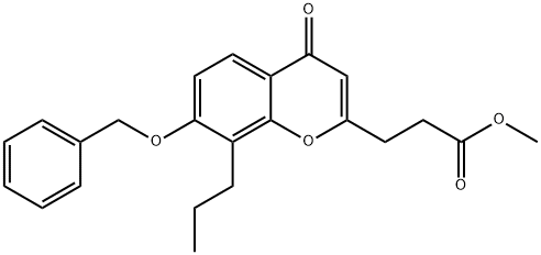 methyl 3-(7-(benzyloxy)-4-oxo-8-propyl-4H-chromen-2-yl)propanoate Structure