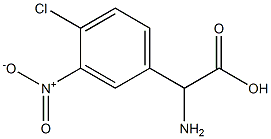 2-Amino-2-(4-chloro-3-nitrophenyl)acetic Acid Structure
