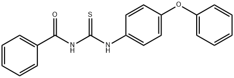 N-{[(4-phenoxyphenyl)amino]carbonothioyl}benzamide Structure