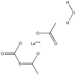 lanthanum(3+):triacetate:hydrate Structure