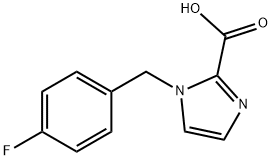 1-(4-Fluorobenzyl)-1H-imidazole-2-carboxylic acid 구조식 이미지