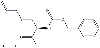 Cbz-S-2-propenyl-D-Cysteine methyl ester hydrochloride 구조식 이미지