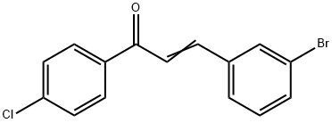 2-Propen-1-one,3-(3-bromophenyl)-1-(4-chlorophenyl)- 구조식 이미지