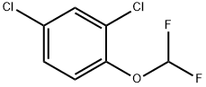 Benzene, 2,4-dichloro-1-(difluoromethoxy)- 구조식 이미지