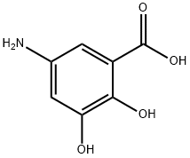 Benzoic acid, 5-amino-2,3-dihydroxy- 구조식 이미지