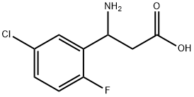 3-amino-3-(5-chloro-2-fluorophenyl)propanoic acid Structure