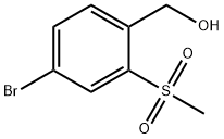Benzenemethanol, 4-bromo-2-(methylsulfonyl)- 구조식 이미지