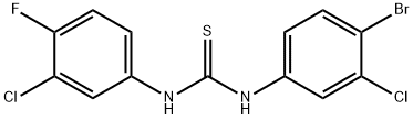 1-(4-bromo-3-chlorophenyl)-3-(3-chloro-4-fluorophenyl)thiourea 구조식 이미지