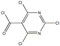 5-Pyrimidinecarbonyl chloride, 2,4,6-trichloro- Structure