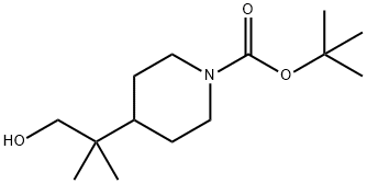 tert-butyl 4-(1-hydroxy-2-methylpropan-2-yl)piperidine-1-carboxylate Structure