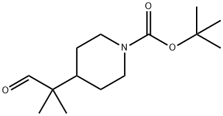 tert-butyl 4-(2-formylpropan-2-yl)piperidine-1-carboxylate 구조식 이미지