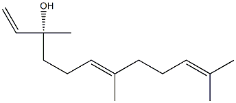 (3R,6E)-3,7,11-trimethyldodeca-1,6,10-trien-3-ol Structure