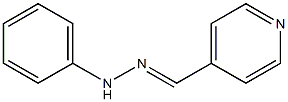 4-Pyridinecarboxaldehyde, phenylhydrazone 구조식 이미지