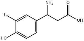 3-AMINO-3-(3-FLUORO-4-HYDROXYPHENYL)PROPANOIC ACID Structure