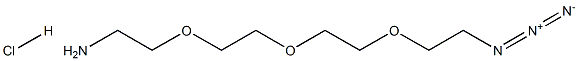 Ethanamine, 2-[2-[2-(2-azidoethoxy)ethoxy]ethoxy]-, monohydrochloride Structure