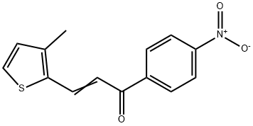 (2E)-3-(3-methylthiophen-2-yl)-1-(4-nitrophenyl)prop-2-en-1-one 구조식 이미지