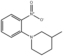 3-methyl-1-(2-nitrophenyl)piperidine 구조식 이미지