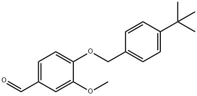 4-[(4-tert-butylphenyl)methoxy]-3-methoxybenzaldehyde 구조식 이미지