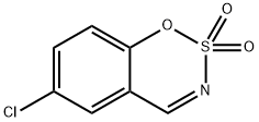 1,2,3-benzoxathiazine, 6-chloro-, 2,2-dioxide Structure