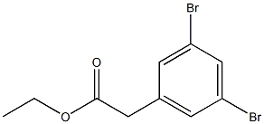 Ethyl 3,5-dibromophenylacetate Structure