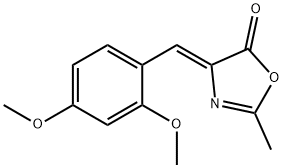 (Z)-4-(2,4-Dimethoxybenzylidene)-2-methyloxazol-5(4H)-one 구조식 이미지