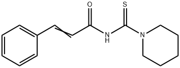 3-phenyl-N-(1-piperidinylcarbonothioyl)acrylamide Structure